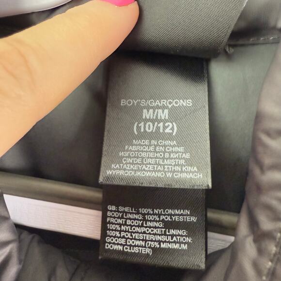 The North Face Nuptse Gray 550 Puffer Jacket Medium 10/12‎ - Picture 4 of 5